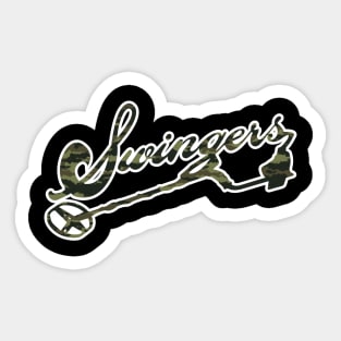 MEtal Detecting - The Swingers Army Sticker